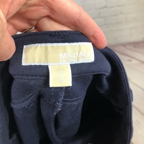 MICHAEL Michael Kors Stretchy Ponte Pants Navy - Picture 10 of 11
